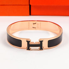 18K Clic H Black Bracelet