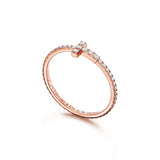 18K T Diamond Wire Ring