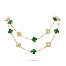18K Van Cleef & Arpels Vintage Alhambra 20 Motifs Long Necklace
