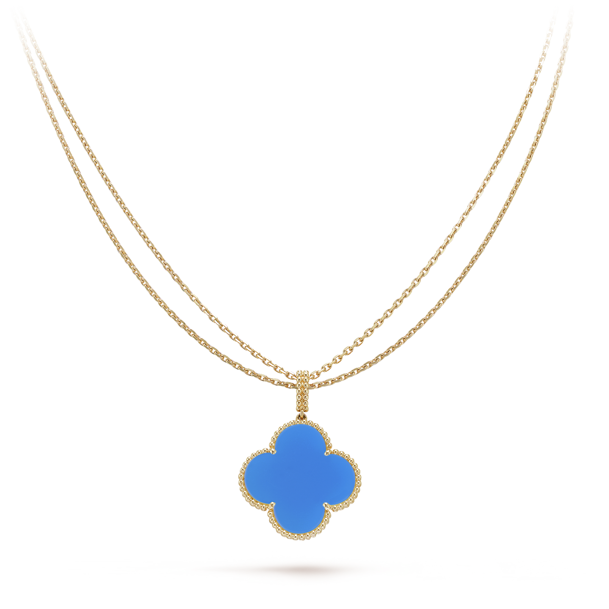 18K Magic Alhambra Agate Clover Necklace