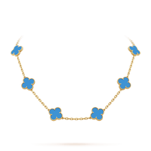18K Vintage Alhambra Agate 10 Motifs Necklace