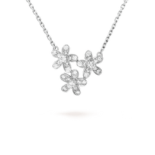 18K Van Cleef & Arpels Three Flowers Socrate Necklace