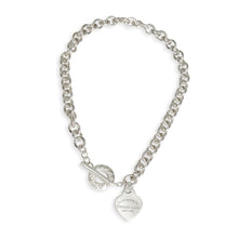 18K T Heart Tag Necklace