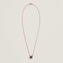18K Mini Pop H Black Necklace