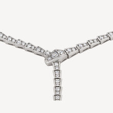 18K BV Serpenti Viper Full Pavé Diamonds Necklace