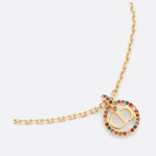 18K Petit CD Multicolor Crystals Necklace