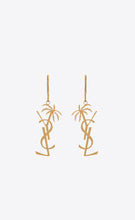 18K Sanit Monogram Palmier Statement Earrings