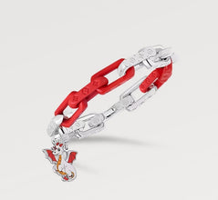 18K Louis Dargon Monogram Chain Bracelet