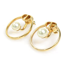 18k Dior 30 Montaigne Pearl Earrings