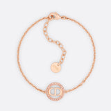 18K Dior Petit CD Pink Crystals Bracelet