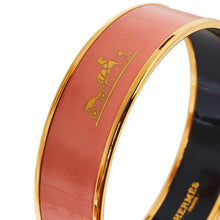 18K Enamel Calèche Wide Bangle H Bracelet