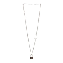 18K Louis Monogram Lock Pendant Necklace