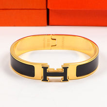 18K Clic H Black Bracelet