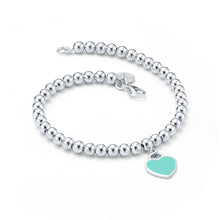 18K Return to Tiffany Blue Heart Tag Bead Bracelet