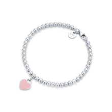 18K Return to Tiffany Pink Heart Tag Bead Bracelet