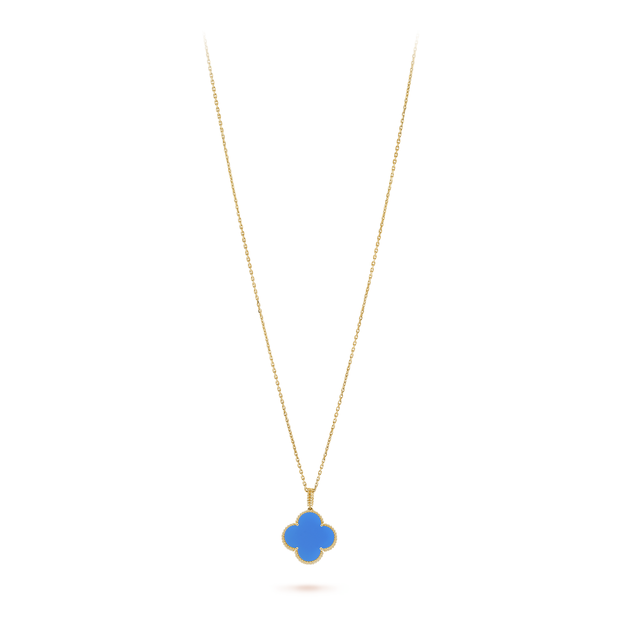 18K Magic Alhambra Agate Clover Necklace