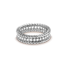 18K White Gold Perlée Diamonds Ring