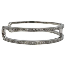18K Ever Chain D’ancre Cuff Diamond H Bracelet