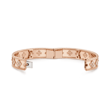 18K Rose Gold Perlée Clovers Bracelet