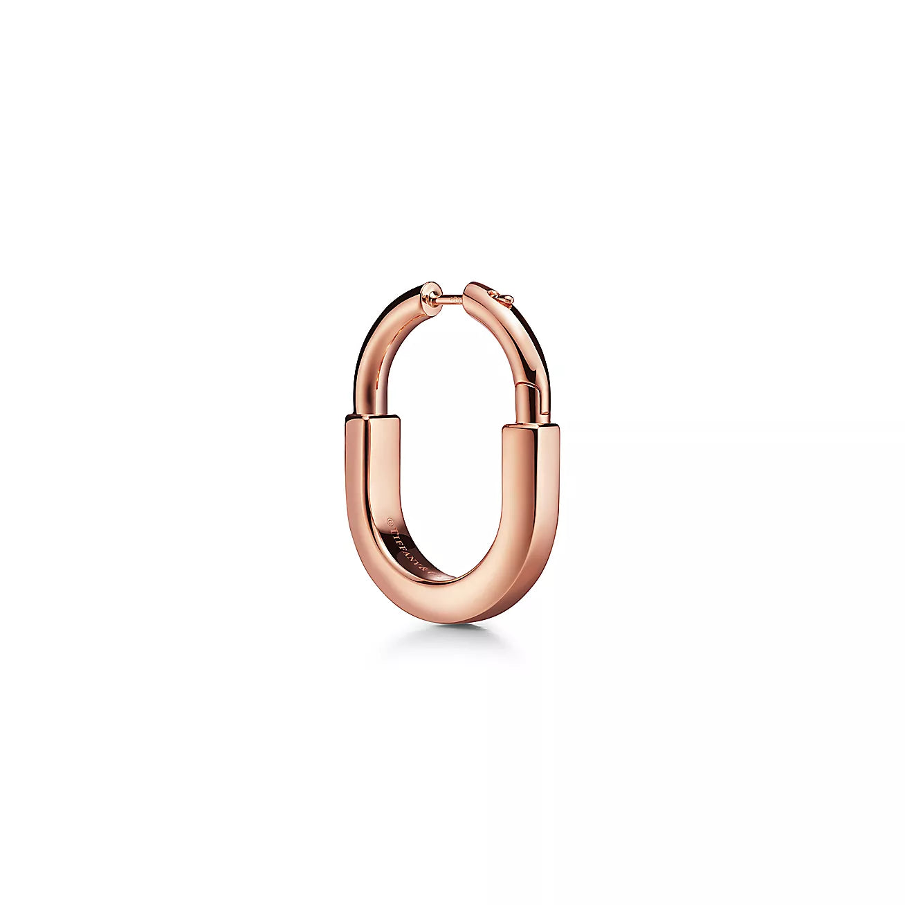 18K T Lock ROSE Edition Medium Earrings