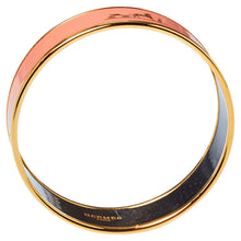 18K Enamel Calèche Wide Bangle H Bracelet