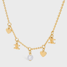 18K Celine Coeur Pearl Necklace