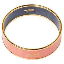 18K Enamel Calèche Wide Bangle H Bracelet