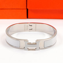 18K Clic H White Bracelet