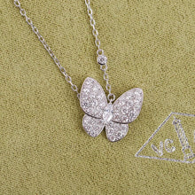 18K Two Butterfly Necklace