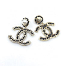 18K CC Pearl Drop Earrings