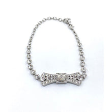 18K CC Diamond Bow Tie Pendant Necklace
