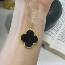 18K Magic Alhambra One Motifs Black Clover Necklace