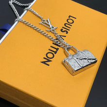 18K Louis Monogram Chain Bag Necklace