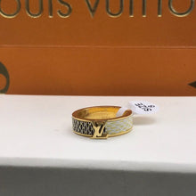 18K Louis Leather Set of 2 Rings