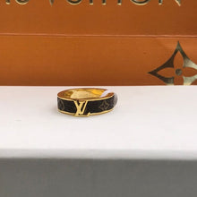 18K Louis Leather Set of 2 Rings