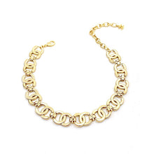 18K Rhinestone 2021 CC Interlocking Choker Necklace