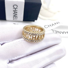 18K CC Diamond Ring