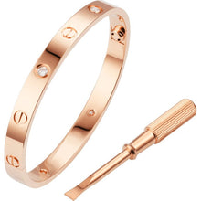 18K Rose Gold Four Diamonds Love Bracelet