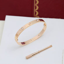 18K Rose Gold Four Diamonds Love Bracelet