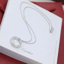 18K Love Diamond-Paved Necklace