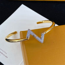 18K Louis Volt Upside Down Diamond Bracelet