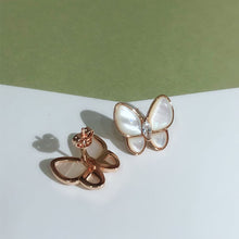 18K Two Butterfly Earrings