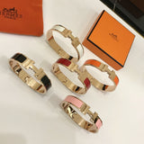18K Clic H White Bracelet