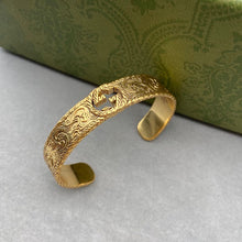 18K Double G Open Bangle Bracelet