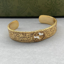 18K Double G Open Bangle Bracelet