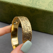 18K Double G Open Bangle Bracelet