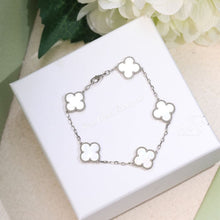 18K Vintage Alhambra Five Motifs Pearl Bracelet