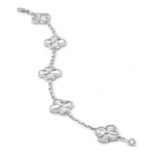 18K Vintage Alhambra Five Motifs Clover Bracelet