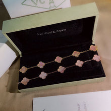 18K Vintage Alhambra Five Motifs Pink Opal Bracelet