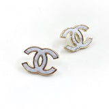 18K CC Marble Earrings